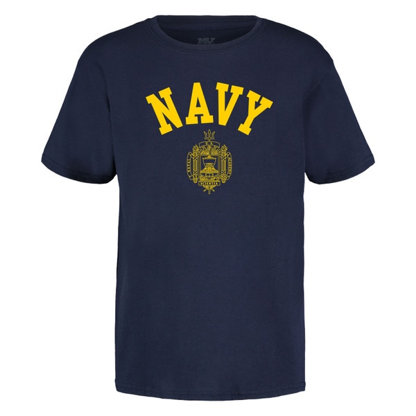 NAVY Crest Youth Tee