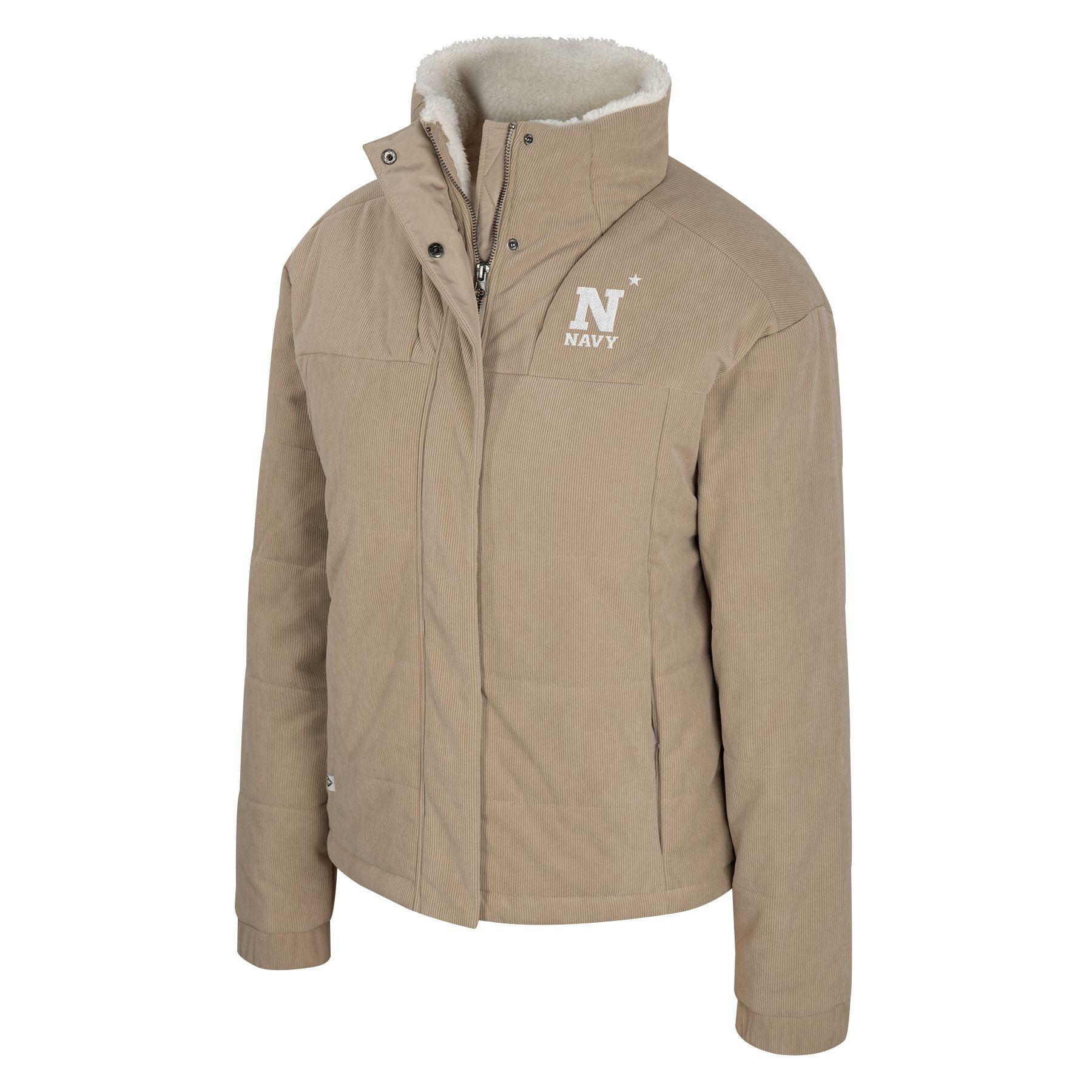 U.S. Naval Academy Store | Women's N* Corduroy Puffer Jacket