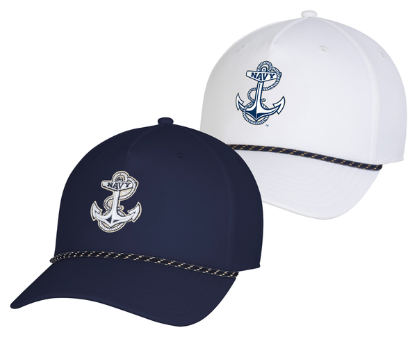 U.S. Naval Academy Store | Sideline 25 Anchor Drive 5 Panel Rope Cap