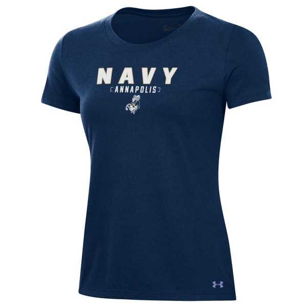 Women's Navy Annapolis Goat SS Tee