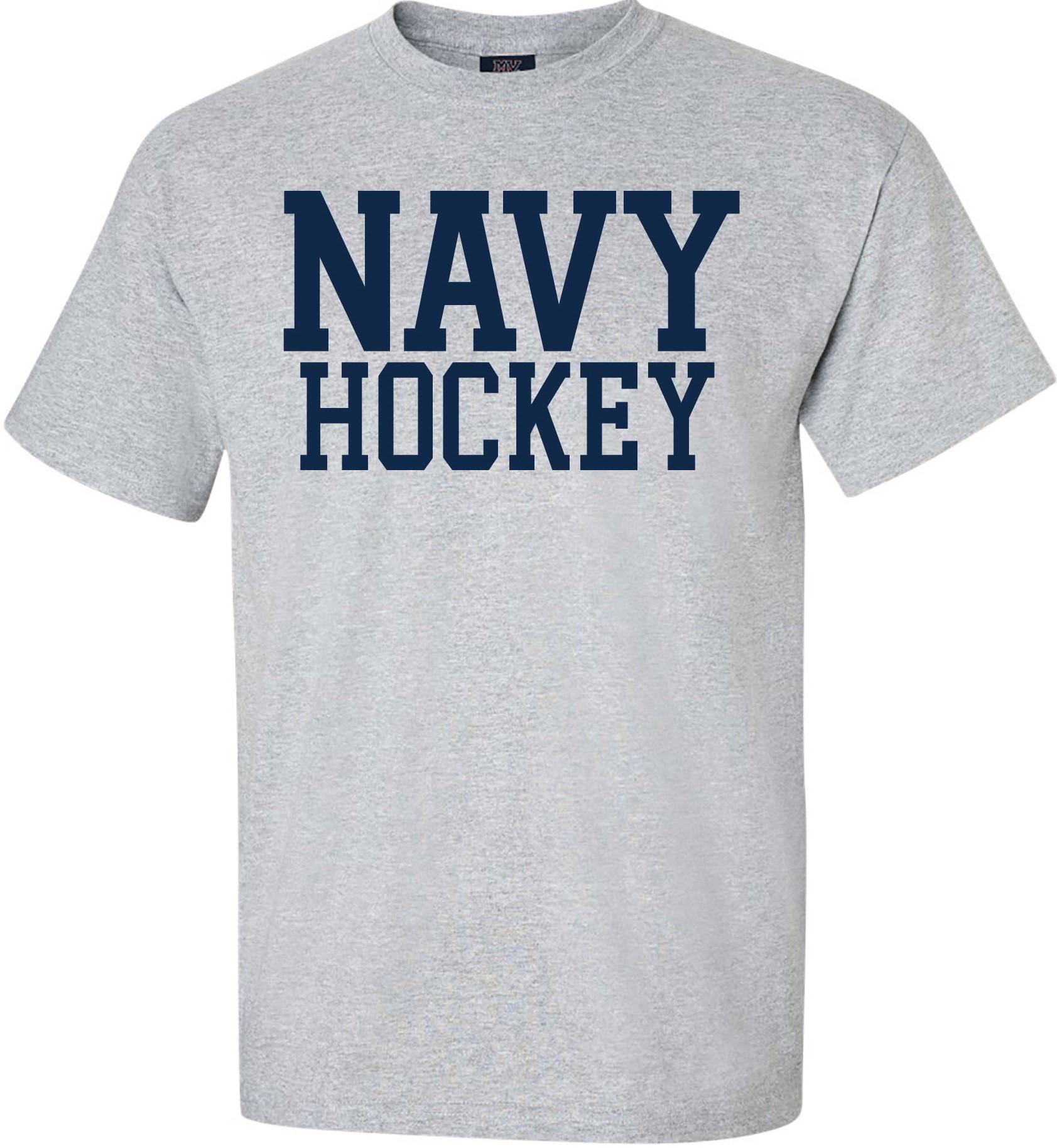 【HOCKEY】 PULL TEE NAVY U.S. Naval Academy Store | NAVY Hockey Tee