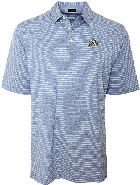 U.S. Naval Academy Store | Mens Striped Polo Charging Goat