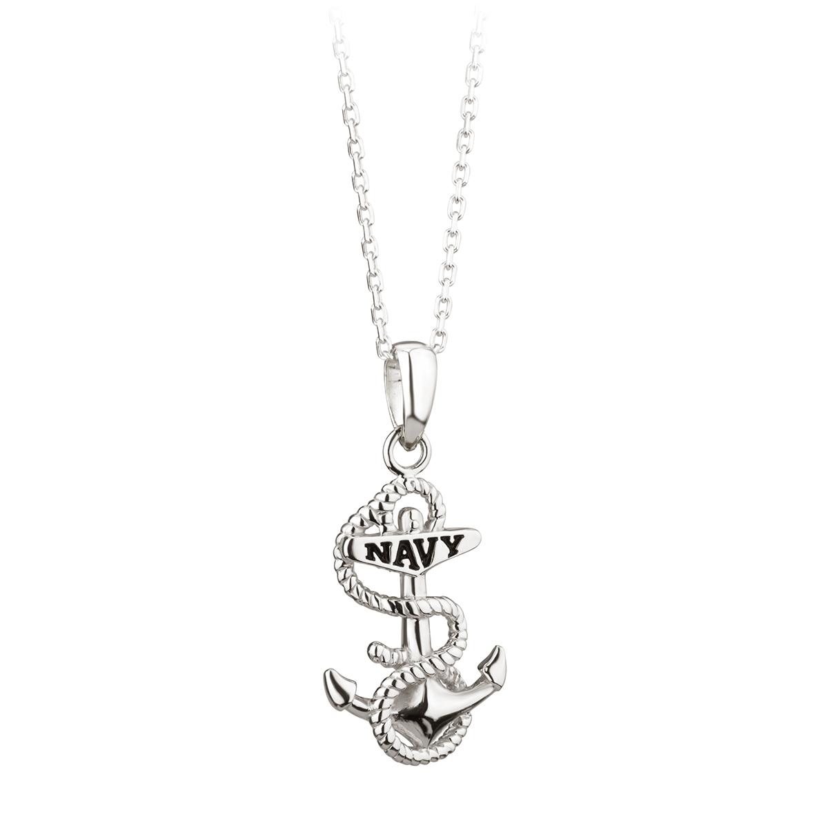 Us navy hot sale anchor necklace