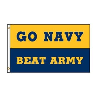 U.S.Naval Academy Store|3' x 5' Go Navy Beat Army Flag