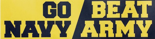 U.S. Naval Academy Store | GO NAVY/BEAT ARMY Bumper Sticker