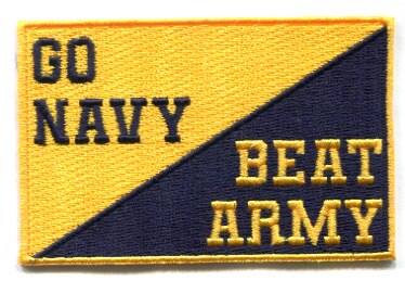 GO NAVY BEAT ARMY 缶バッジ　直径約75㎜ U.S. Naval Academy Store | Go Navy Beat Army Patch
